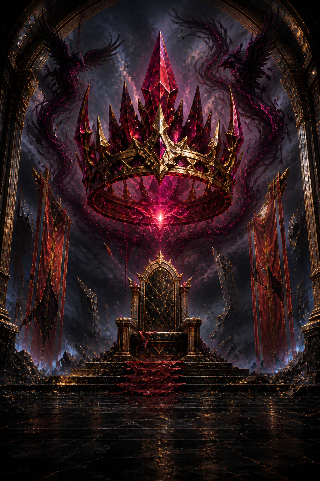 Ilustración oficial del mazo Coroa Corrompida