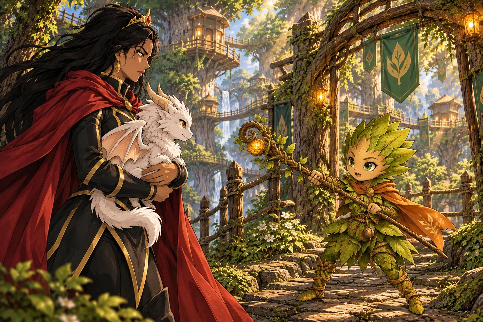 The Hidden Village — scene from The sign in the forest