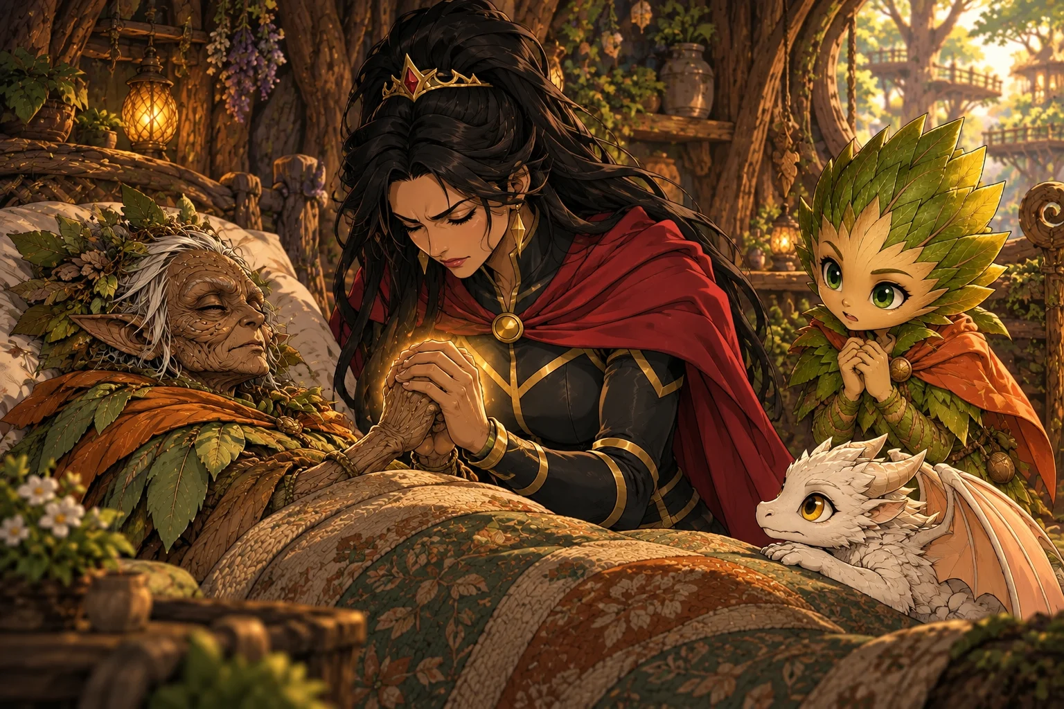 A prayer for Elyra — scene from The sign in the forest