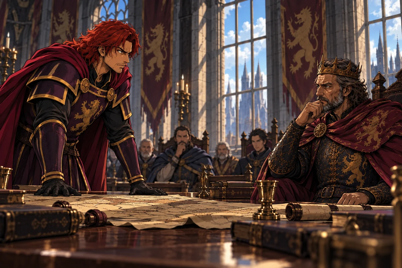 Questions for the Crown — scene from The divided kingdom