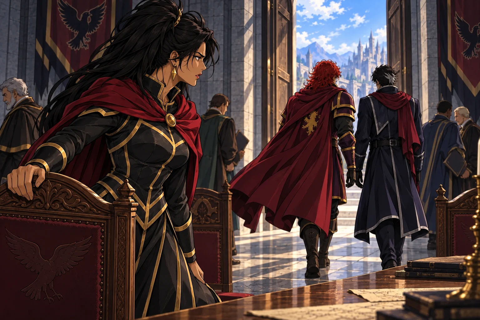 The rupture — scene from The divided kingdom
