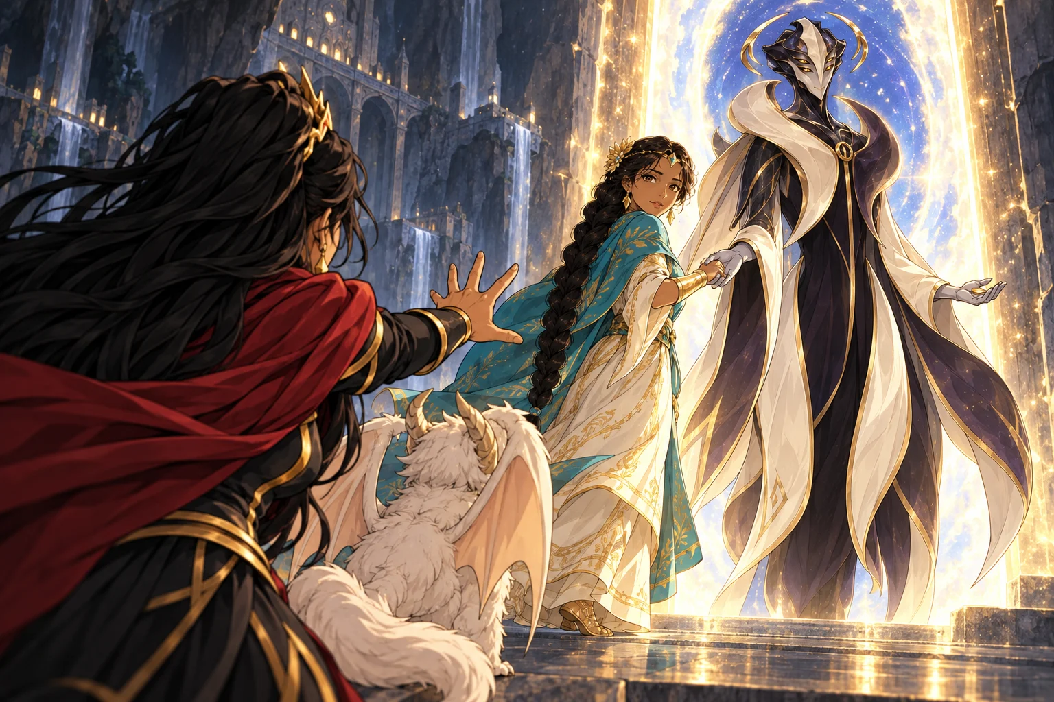 Before the passage — scene from The closed passage